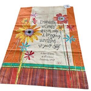 Friendship Linen Towel New With Tags Made In India